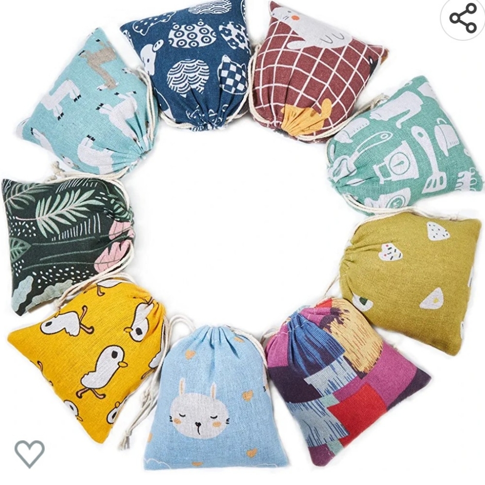 Corciosy Cloth Gift Bags 3S/3M/3L=9PCS
